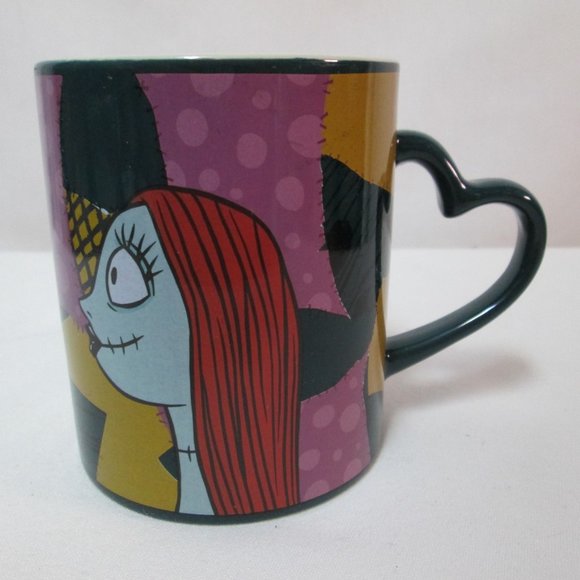 Disney Nightmare Before Christmas Meant to Be Cup Mug with Heart handle ceramic - Picture 1 of 9